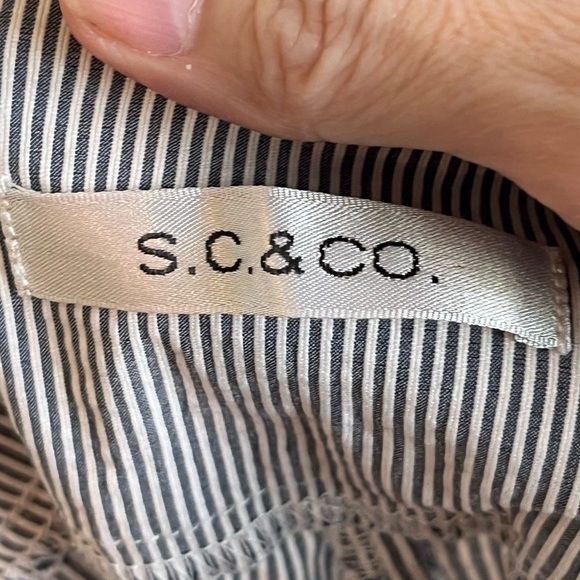 S. C. & Co. Blue Stripe Pull-on Bermuda Shorts 16 - Picture 5 of 6